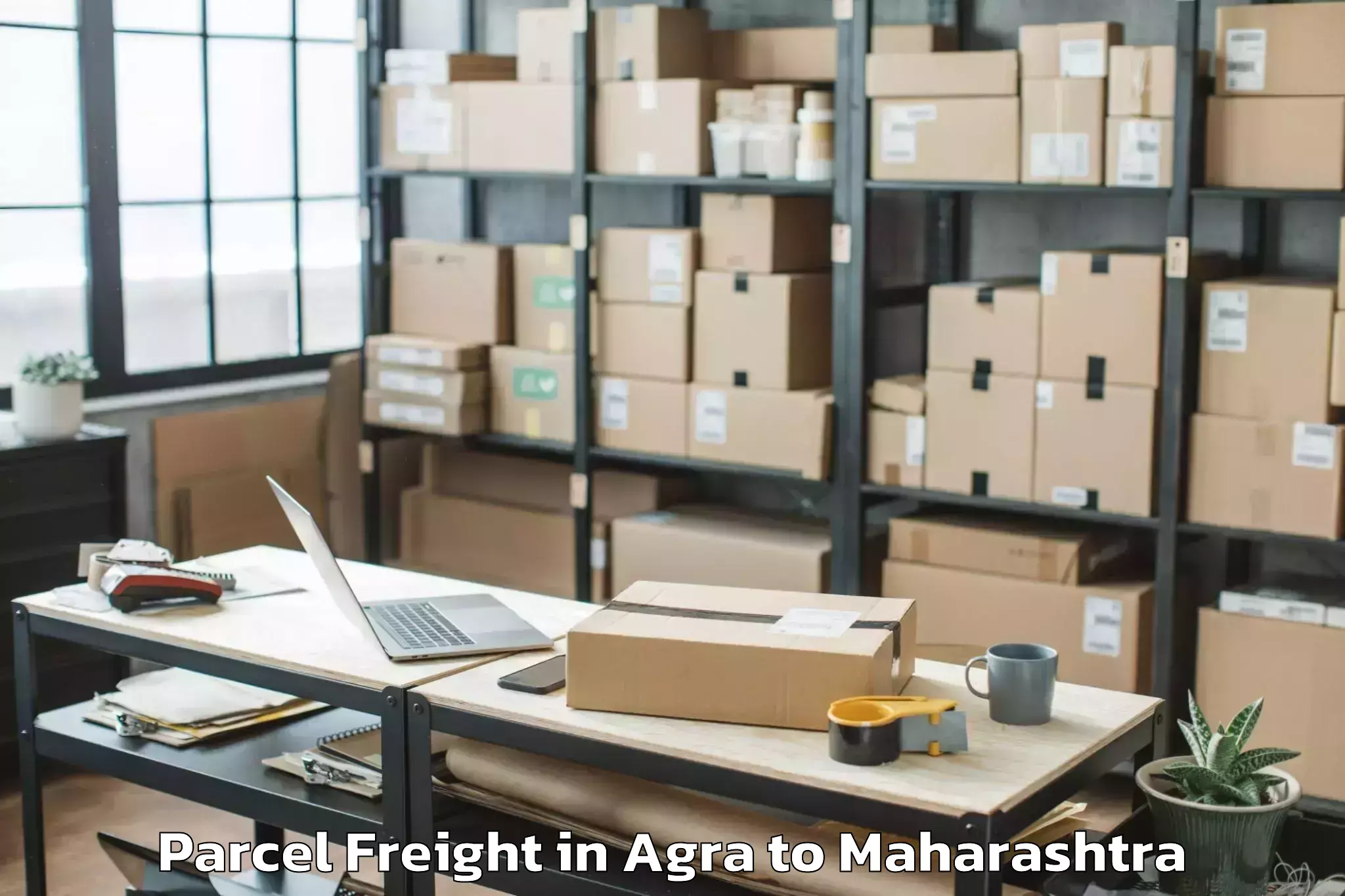 Book Your Agra to Koregaon Parcel Freight Today